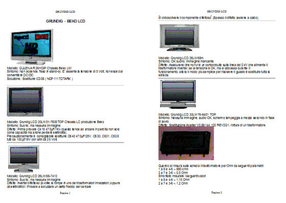 Riparazione TV LCD LG modello 32lb76 NON SI ACCENDE